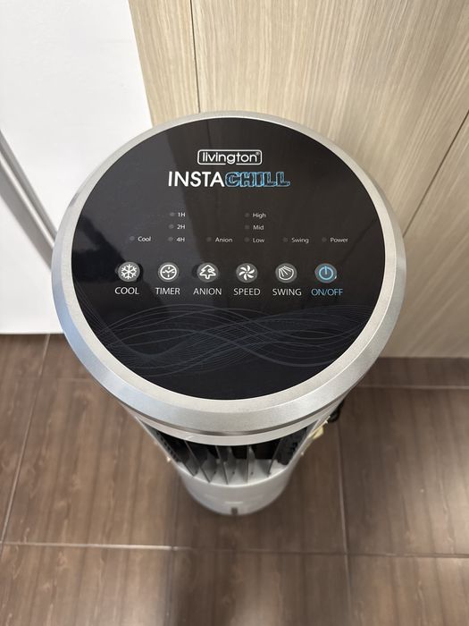 Răcitor de aer Livington InstaChill – ventilator cu funcție de răcire și ionizare
