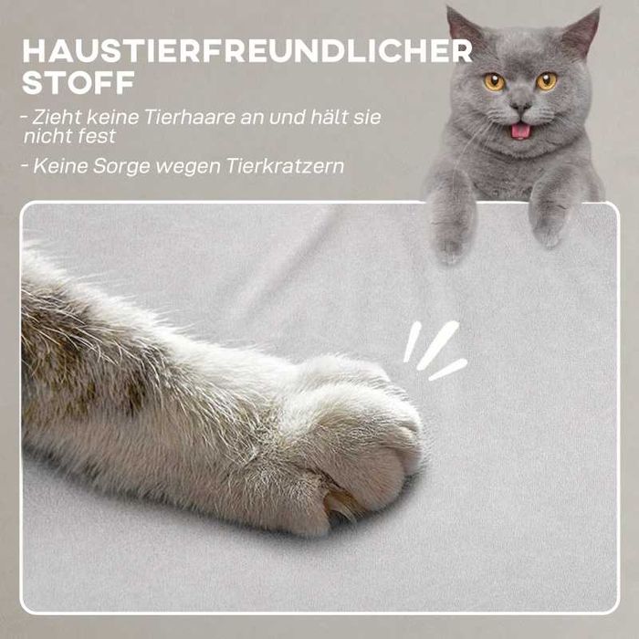 Фотьойл, реклайнер с регулируема поставка HOMCOM с тих мотор