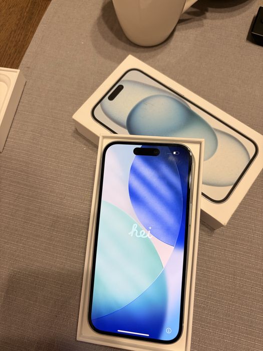 Telefon mobil Apple iPhone 15, 128GB, 5G, Blue