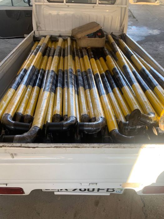 Парковочный барьер. Антипаркинг колесоотбойник шлагбаум для стоянка