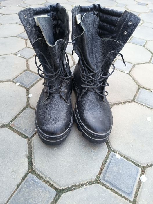 Новые кожаные берцы