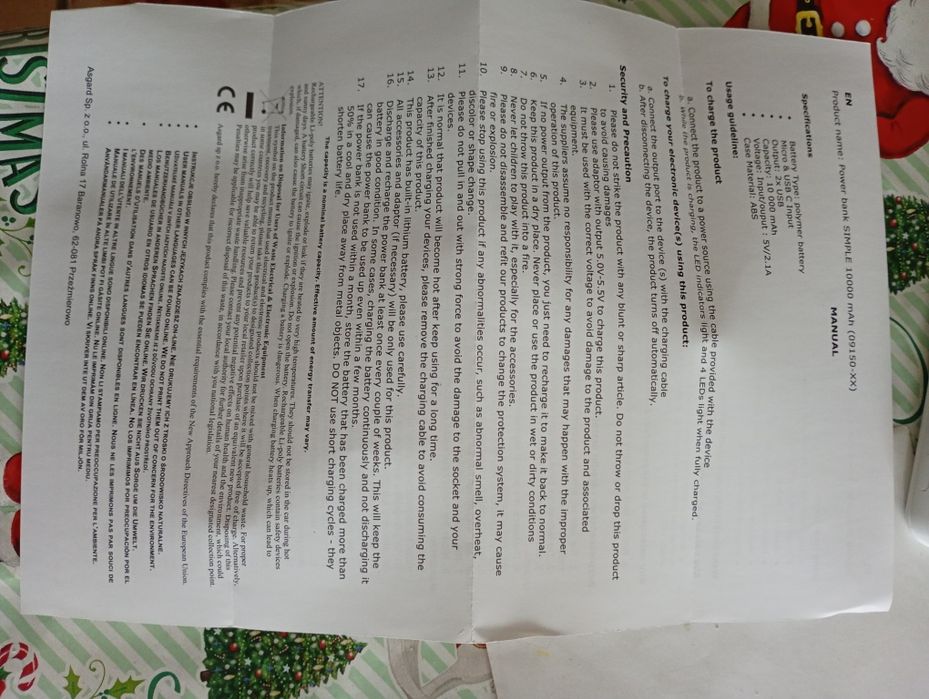 Baterie externa 10000 mAp