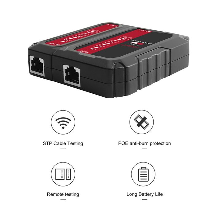 Тестер сетевого кабеля Noyafa NF-466, Lan tester, Ethernet, RG-45