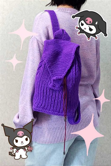 вязаные рюкзачки ручной работы