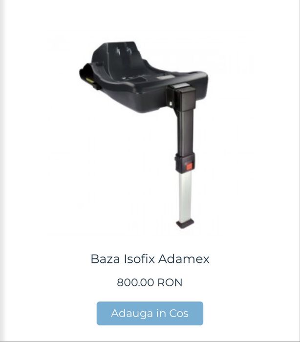 Carucior 3 in 1 Adamex + baza isofix