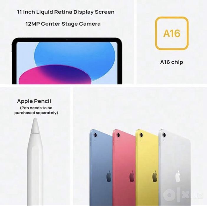 Apple iPad 11, 2025 A16, 11″, 128 GB, Silver