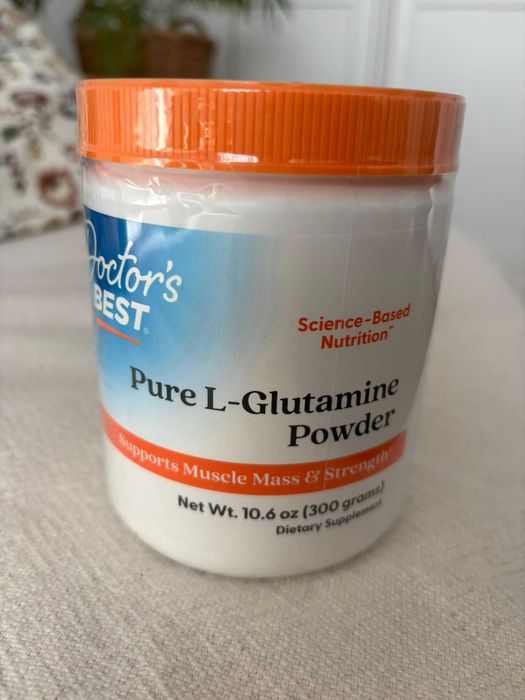 L-Glutamine Pura Pulbere - Dr's Best, 300gr, sigilata, SUA