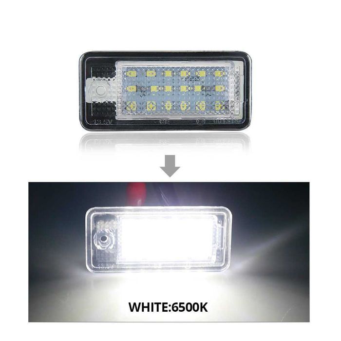 Set 2 Lampi numar LED pentru Audi A3, A4 B6 /B7, A6 4F, Q7, A8