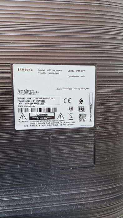 Телевизор Самсунг 32" с дистанционно, за части