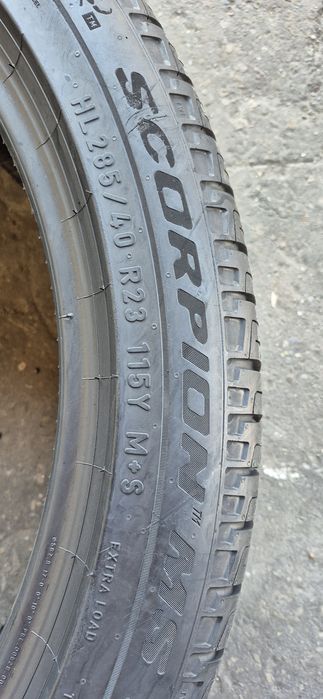 4 anvelope M+S Pirelli 285/40/23,dot 2023-2024.Pretul este pe bucata.