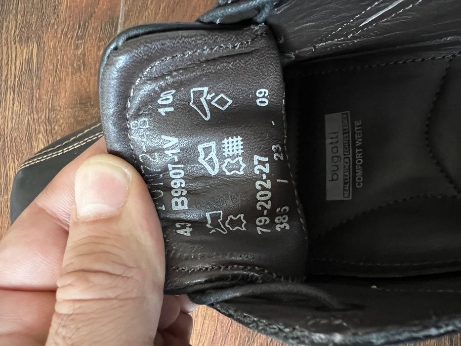 BUGATTI, маркови обувки, от ЕСТЕСТВЕНА КОЖА