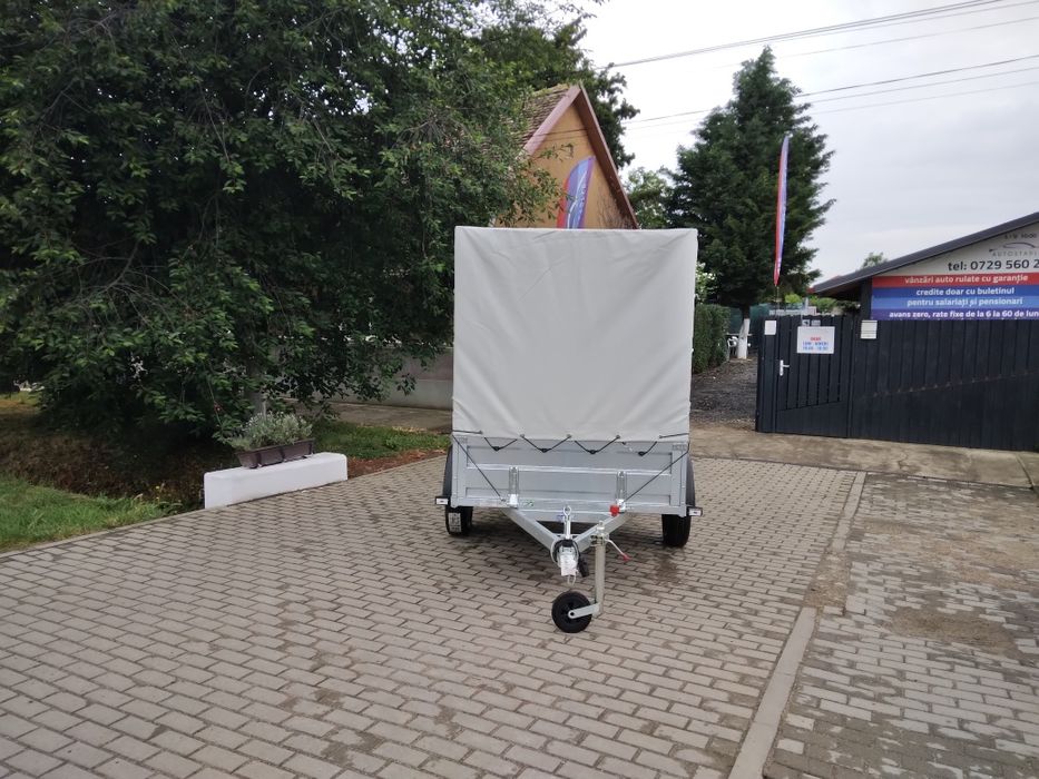 Remorca Repo RDS+Prelata 2,4x1,25m Basculabila 750kg