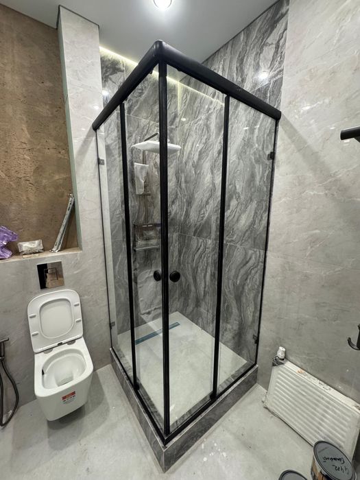 Душ кабина, угловые, прямые