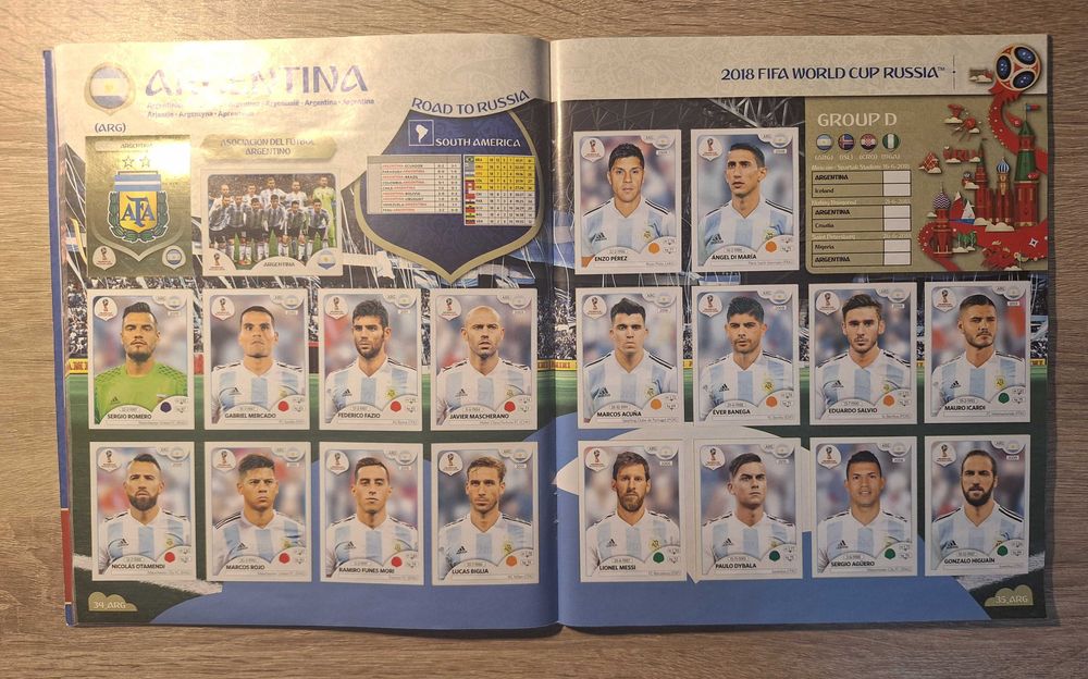 Попълнен Албум Панини Русия 2018