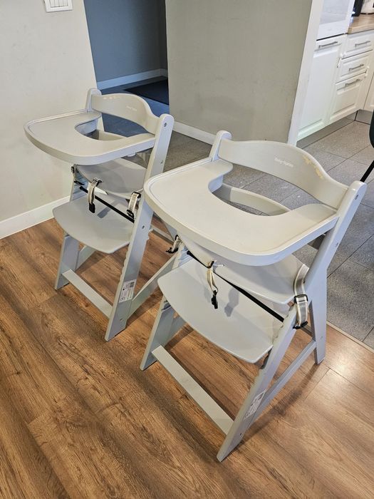 Scaun de masa pentru bebelusi regrabil din lemn