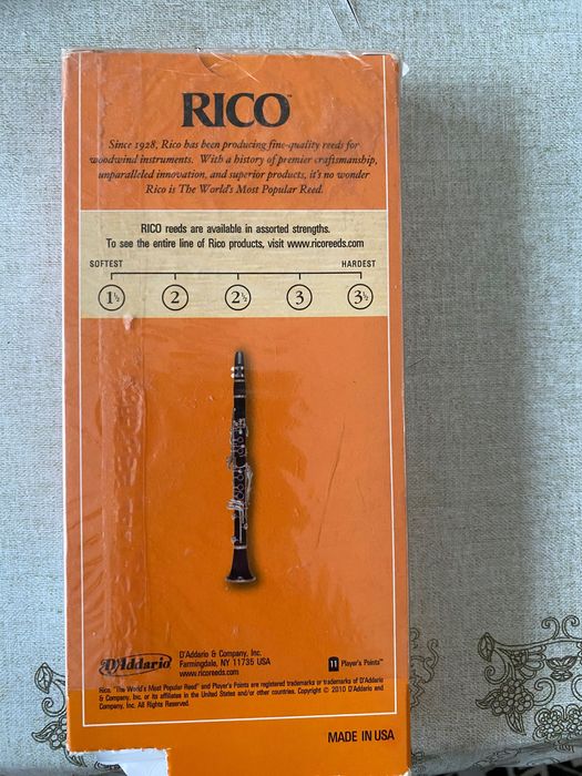 Трость для саксафона/ кларнет