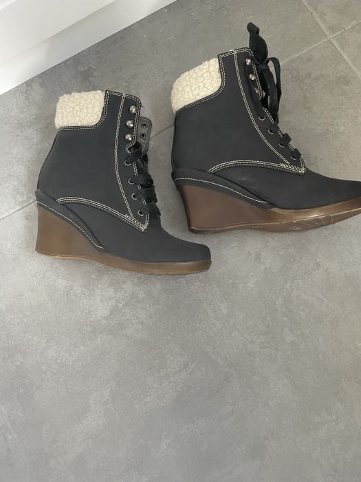 Боти еко кожа на платформа