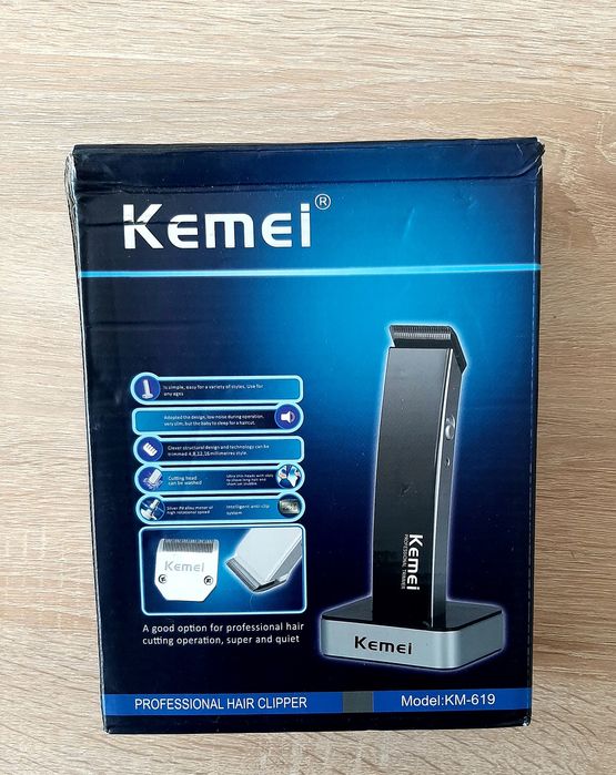 Професионална,безжична машинка за постригване KEMEI  KM619Коментар