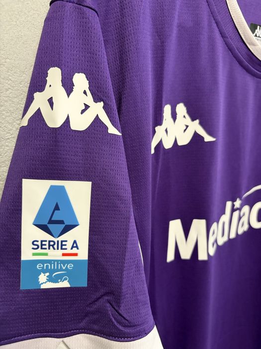 Tricou fotbal Fiorentina - Dragusin - Kappa - M - nou cu eticheta