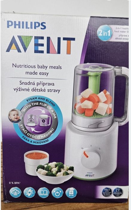 Уред за готвене на пара Philips Avent 2в1