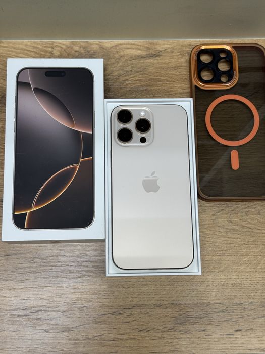 iPhone 16pro max 5G 512gb HX/A EAC desert titanium в отличном сост.