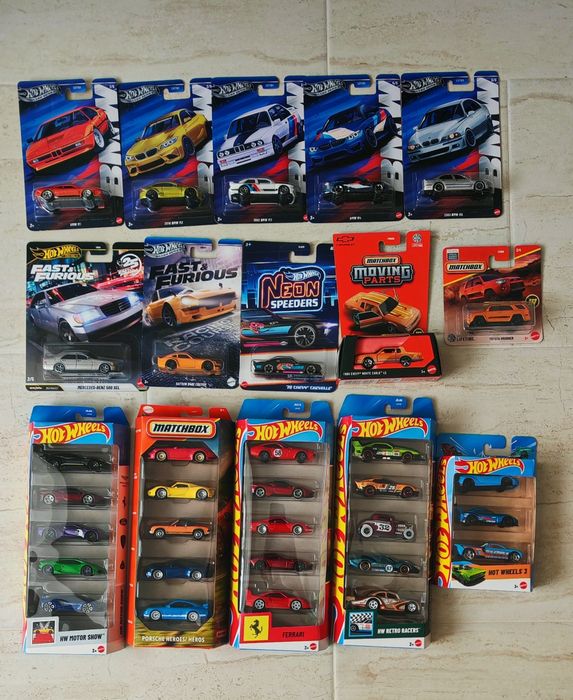 Колички hot wheels и matchbox