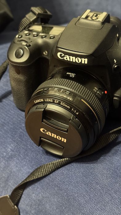 Фотоаппарат Canon 90D с объективом 50мм, 1.4, USM