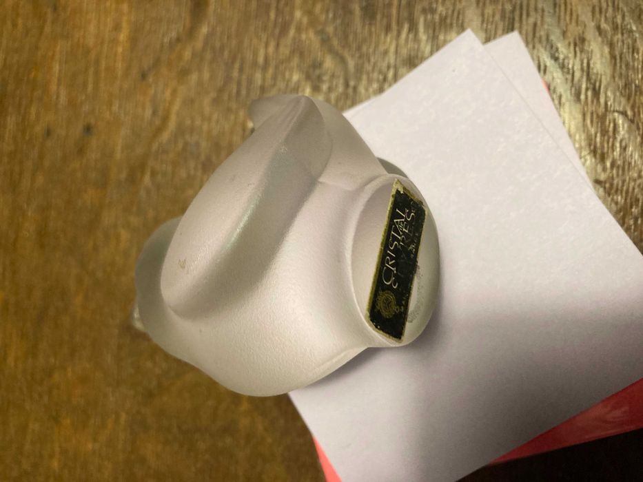 Prespapier birou Cristal de Sèvres – pasăre, Franța, ani 1950