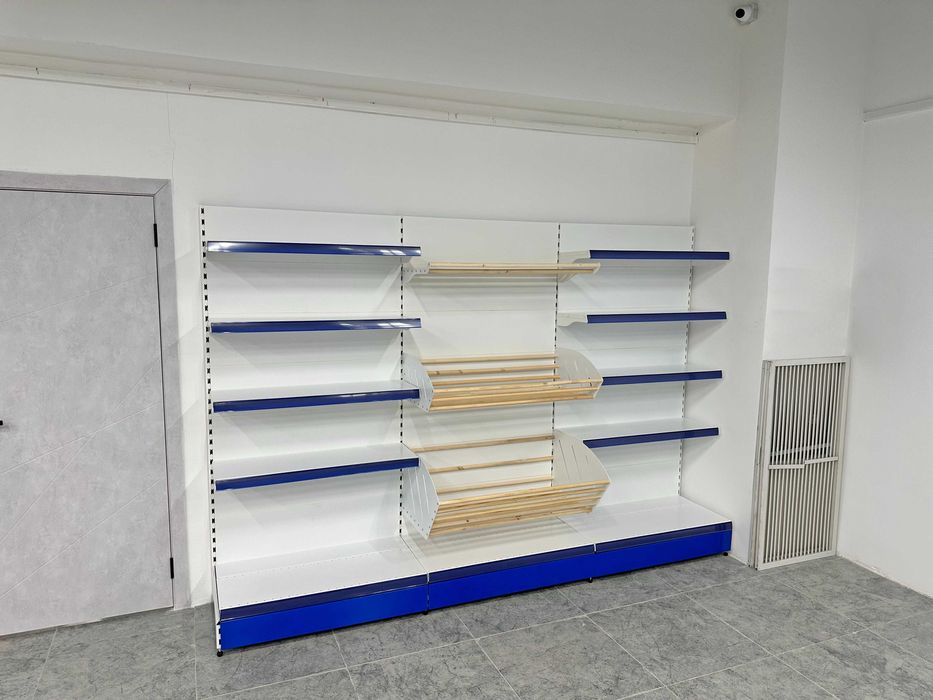 Металлический стеллаж сборный, торговые стеллажи, железная мебель asts