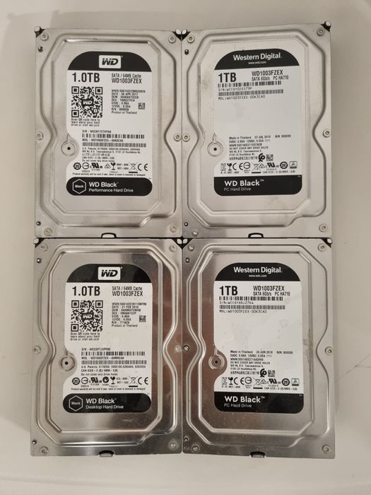 HDD WD Black 7200 rpm 1 TB FZEX  4 bucăți
