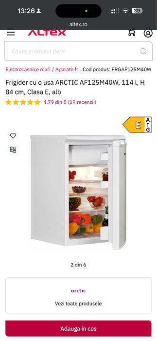 Mini frigider ARCTIC  cu functie congelator