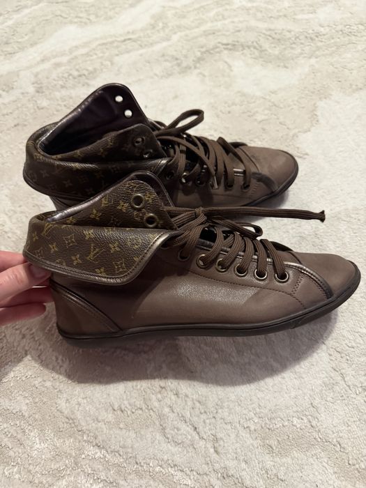 Весенние кожанные кросовки Луи витон оригинал 100%