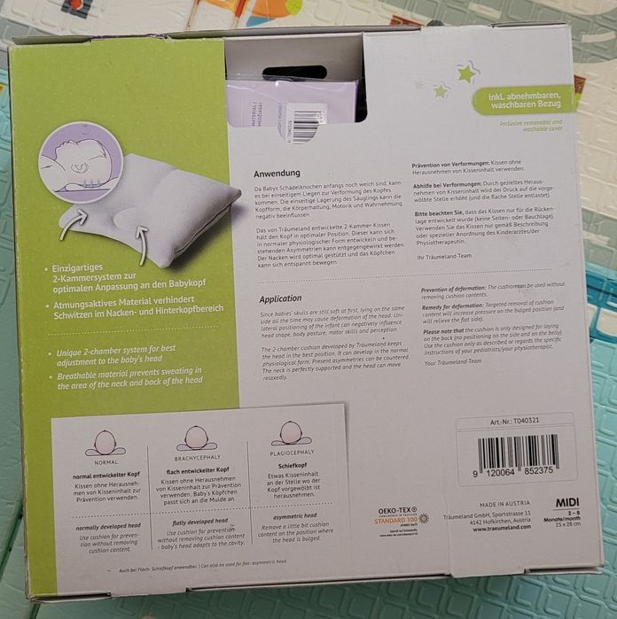 Perna bebe impotriva plagiocefaliei/brahicefaliei