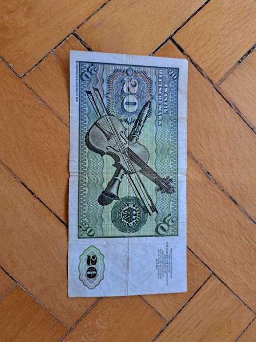 Bancnota 20 marci 1980