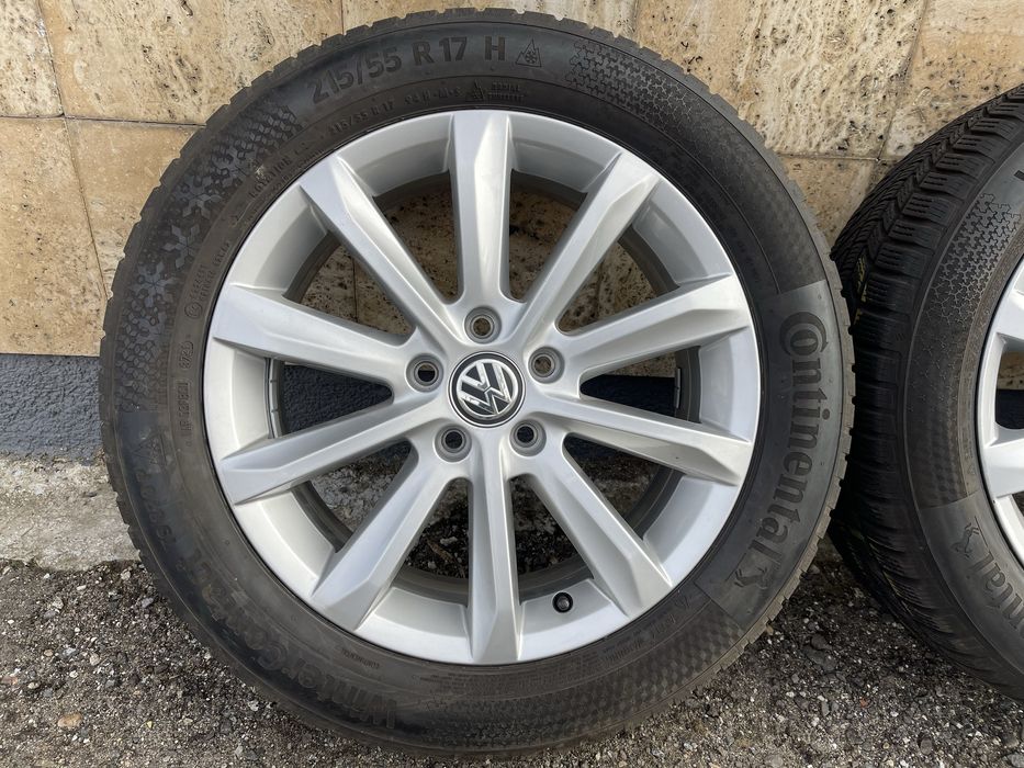 Jante Roți 17 VW Passat B8 Skoda Superb 3 T Roc Anvelope 215 55 R17
