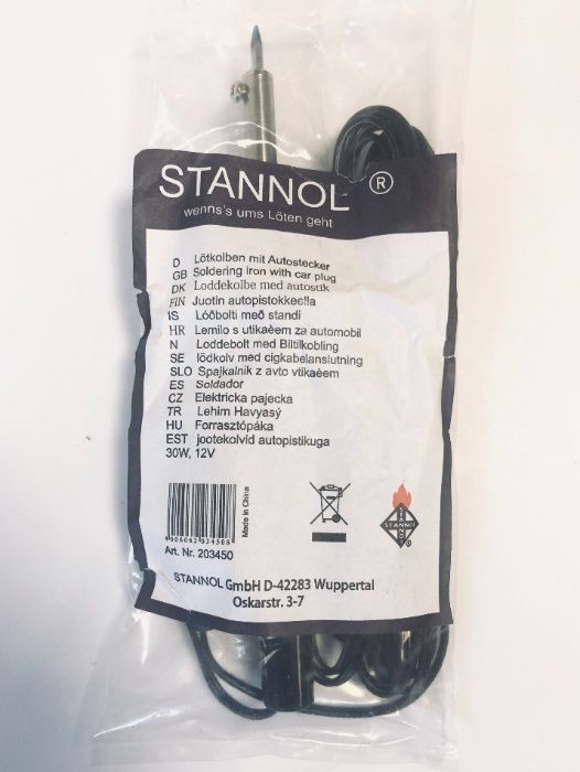 поялник 12V/30W, Stannol, за автомобили, немски, Германия