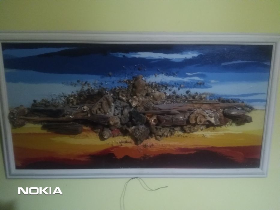 Картина от естествени морски дарове