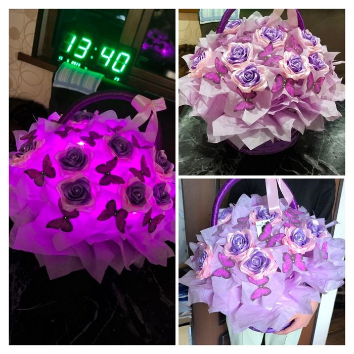 Корзина из бабочек