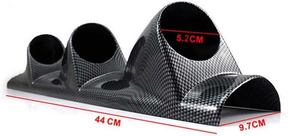 Стойка за 3 измервателни уреди 52мм. за колона - Карбон.