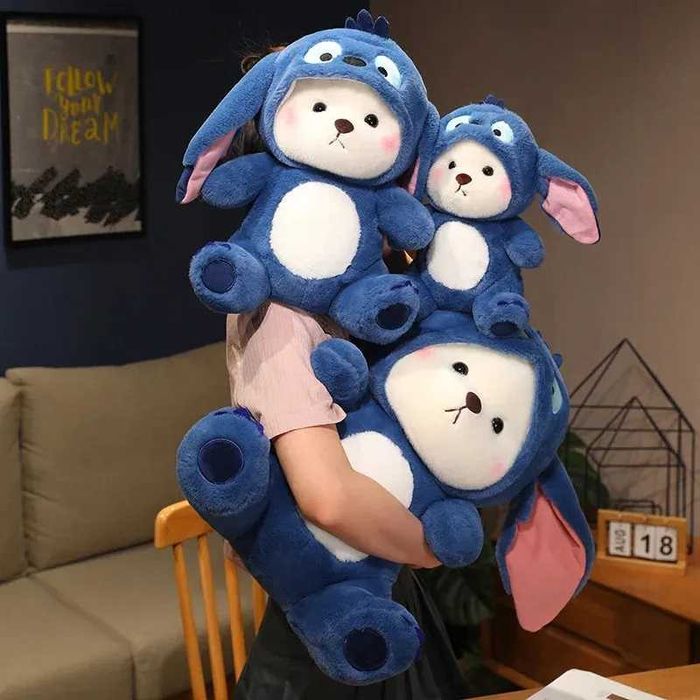 Голямо плюшено мече Стич, Трансформираща плюшена играчка 70см