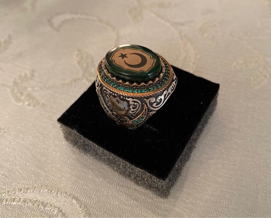 Серебренное мужское кольцо