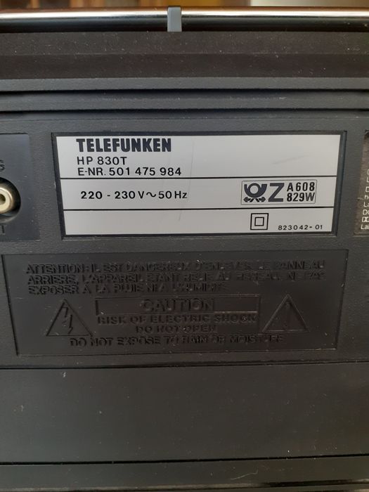 Telefunken model: HP-830T