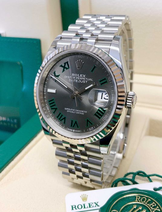 Rolex Date-just Silver/Automatic 41 mm