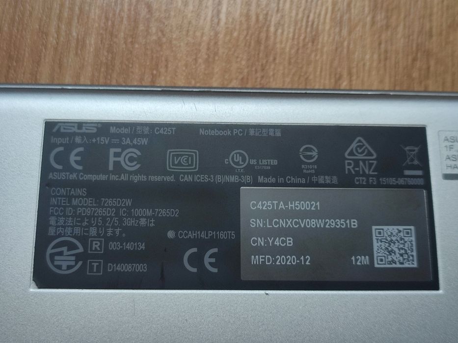 Carcasa completa + Balamale + Tastatura - Asus Chrome C425T C425TA