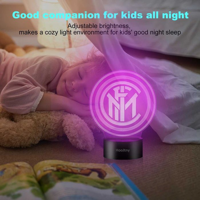 INTER MILANO оригинална 3D лампа с дистанционно