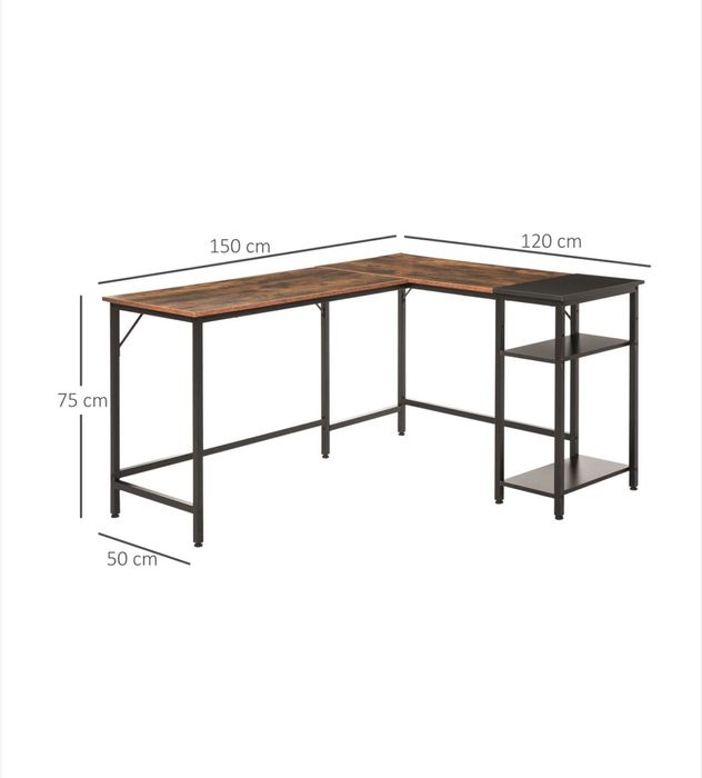 Birou de colt Homcom