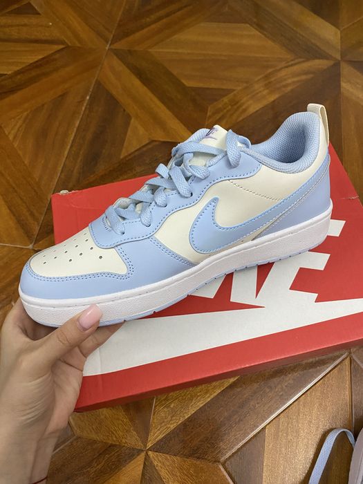 Nike Court Vision Low GS голубые/бело-голубые