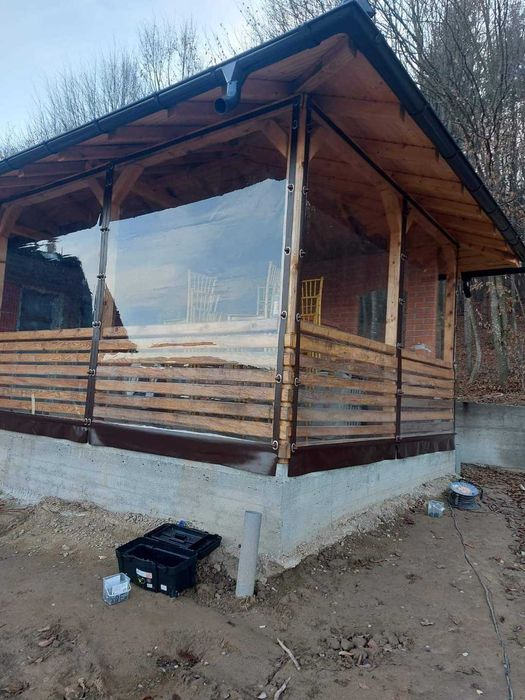 Folie transparenta pentru terase si foisoare Cristal 0,8