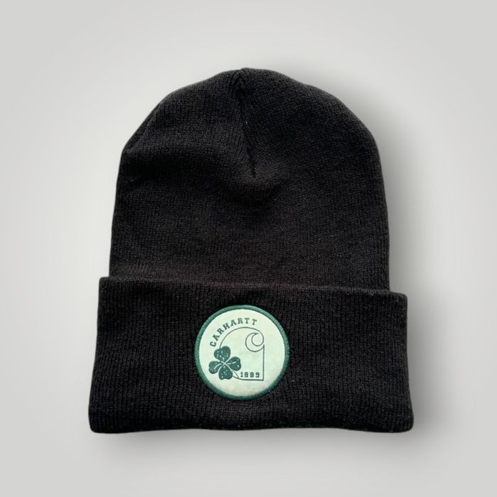Carhartt WIP "Acrylic Watch Hat" Shamrock Patch Beanie Шапка