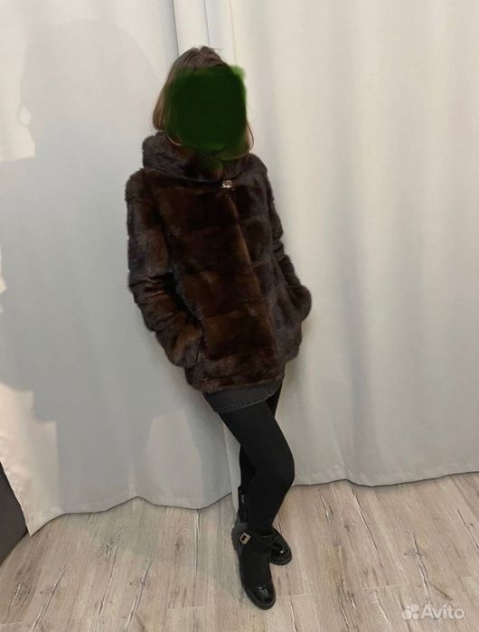 Норковая шуба 90 см